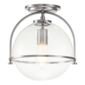 Quintiesse - Candeeiro de teto SOMERSET 1xE27/60W/230V, diâmetro 28,2 cm, acabamento cromado fosco