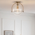 Quintiesse - Candeeiro de teto SOMERSET 1xE27/60W/230V Ø 28,2 cm dourado