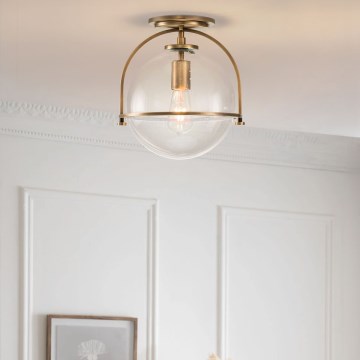 Quintiesse - Candeeiro de teto SOMERSET 1xE27/60W/230V Ø 28,2 cm dourado