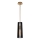 Quintiesse - Candeeiro suspenso com haste LINARA 1xE27/60W/230V Ø 15,2 cm preto/dourado