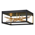 Quintiesse - Luminária de teto LED STYX, 8W, 230V, preta/dourada