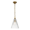 Quintiesse - Lustre com corrente ELMORE 1xE27/60W/230V dourado