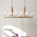Quintiesse - Lustre com haste KIMROSE 10xE14/40W/230V dourado