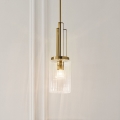 Quintiesse - Lustre com haste KIMROSE 1xE27/60W/230V Ø 17,8 cm dourado