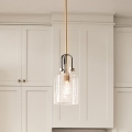 Quintiesse - Lustre com haste KITNER 1xE27/60W/230V Ø 18 cm dourado/preto
