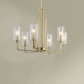 Quintiesse - Lustre de haste KIMROSE 6xE14/40W/230V Ø 68,6 cm dourado