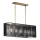 Quintiesse - Lustre de haste LINARA 5xE27/60W/230V preto/dourado