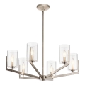 Quintiesse - Lustre em haste NYE 6xE14/40W/230V Ø 71,1 cm cromado mate