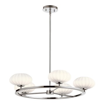 Quintiesse - Lustre LED para casa de banho em haste PIM 5xG9/3W/230V Ø 71,1 cm IP44 cromo brilhante
