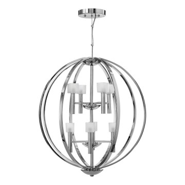 Quintiesse - Lustre LED suspenso em cabo MONDO 8xG9/3W/230V diâmetro 71,3 cm cromado brilhante