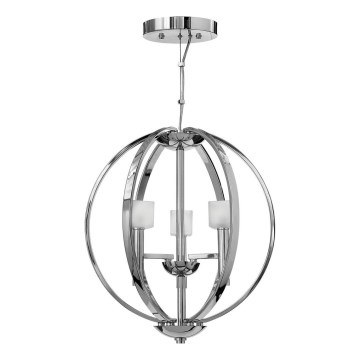 Quintiesse - Lustre LED suspenso por cabo MONDO 3xG9/3W/230V Ø 45,7 cm cromado brilhante