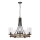 Quintiesse - Lustre suspenso por corrente ANGELO 5xE27/60W/230V acabamento carvalho