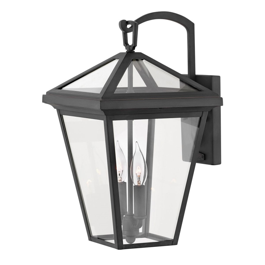 Quintiesse - Aplique de parede exterior ALFORD M 2xE14/40W/230V IP44 preto