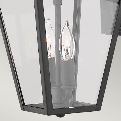Quintiesse - Aplique de parede para exterior ALFORD S 2xE14/40W/230V IP44 preto