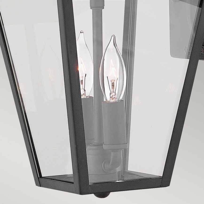 Quintiesse - Aplique de parede para exterior ALFORD S 2xE14/40W/230V IP44 preto