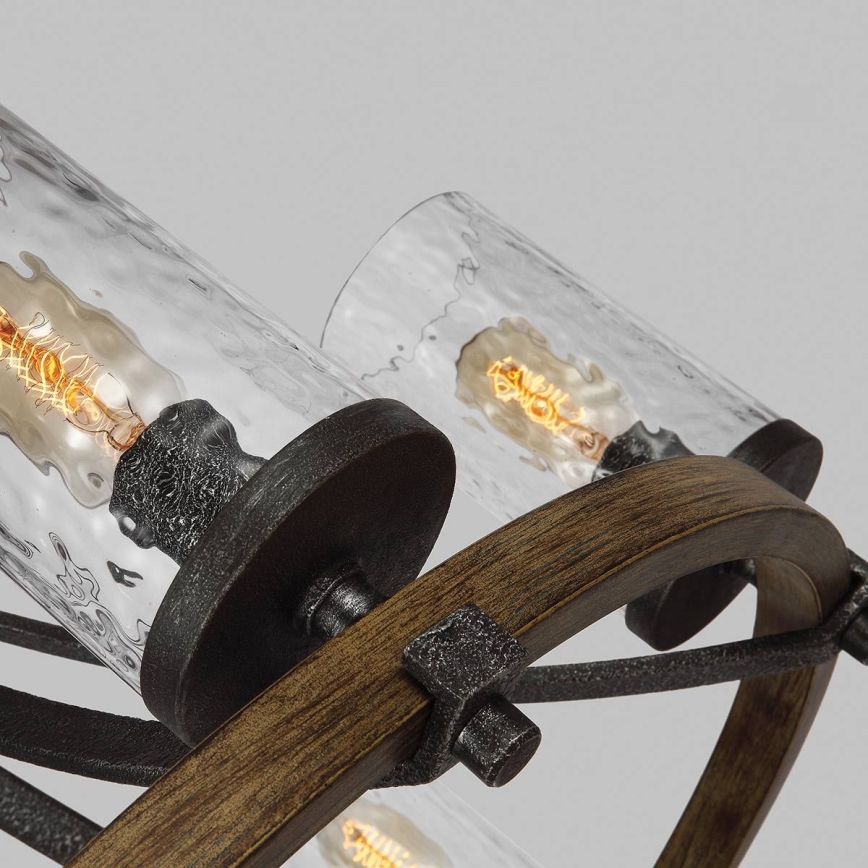 Quintiesse - Lustre suspenso com corrente ANGELO 6xE27/60W/230V, acabamento carvalho