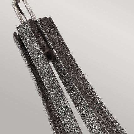 Quintiesse - Lustre suspenso com corrente ANGELO 6xE27/60W/230V, acabamento carvalho