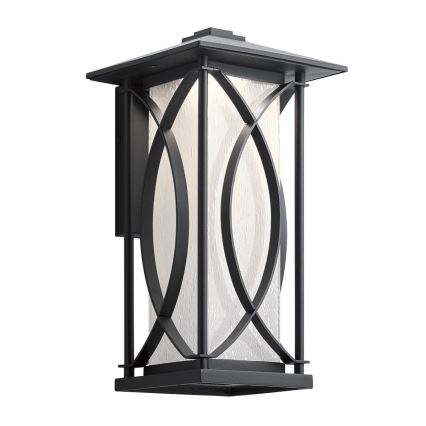 Quintiesse - Aplique de parede exterior ASHBERN M 1xE27/60W/230V IP44, preto