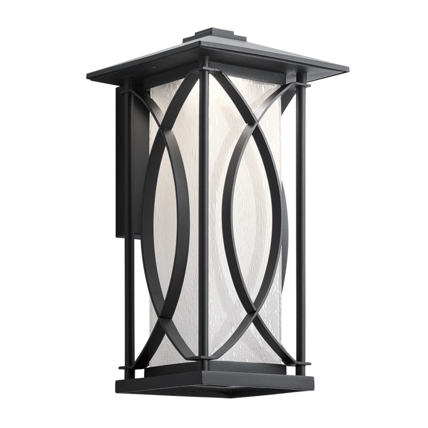 Quintiesse - Aplique de parede exterior ASHBERN M 1xE27/60W/230V IP44, preto