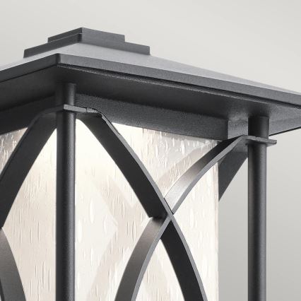 Quintiesse - Aplique de parede exterior ASHBERN M 1xE27/60W/230V IP44, preto