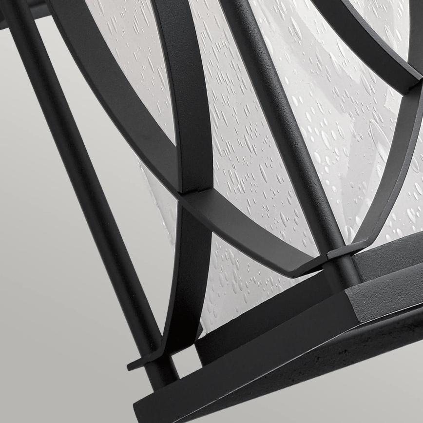 Quintiesse - Aplique de parede exterior ASHBERN M 1xE27/60W/230V IP44, preto