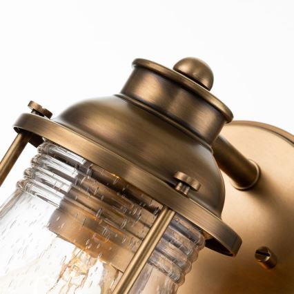 Quintiesse - Arandela de parede para exterior ASHLAND BAY 1xE27/60W/230V IP44, bronze
