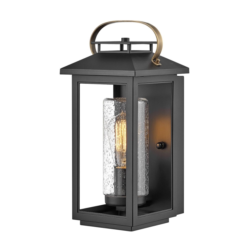 Quintiesse - Aplique de parede exterior ATWATER S 1xE27/60W/230V IP44 preto