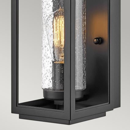 Quintiesse - Aplique de parede exterior ATWATER S 1xE27/60W/230V IP44 preto