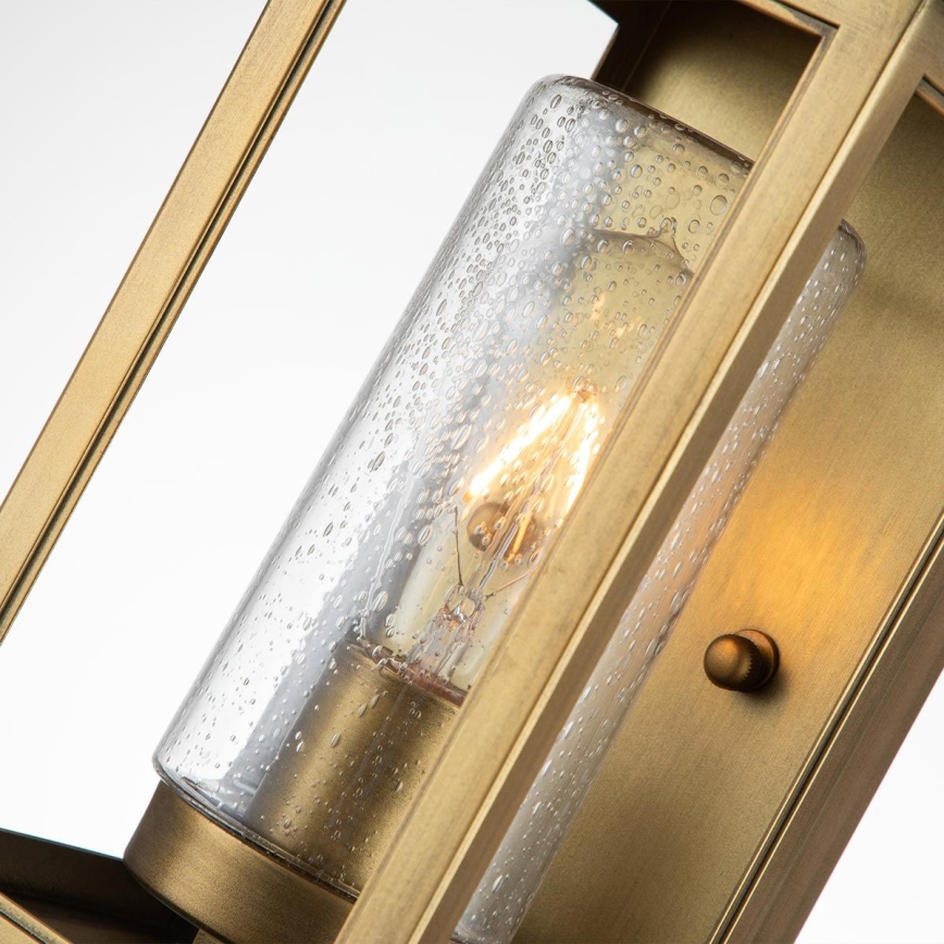 Quintiesse - Candeeiro de parede para exterior ATWATER S 1xE27/60W/230V IP44 dourado