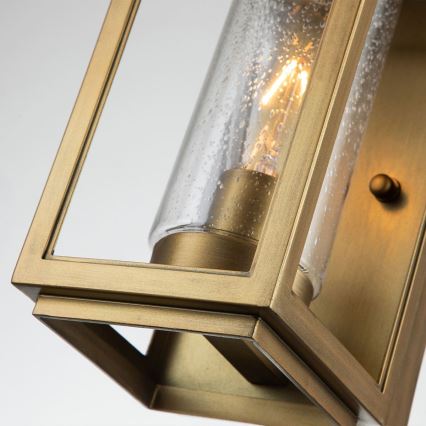 Quintiesse - Candeeiro de parede para exterior ATWATER S 1xE27/60W/230V IP44 dourado