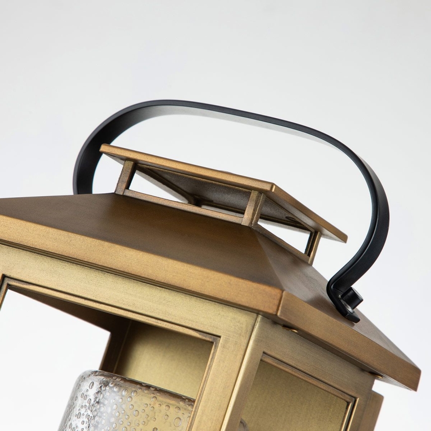 Quintiesse - Candeeiro de parede para exterior ATWATER S 1xE27/60W/230V IP44 dourado