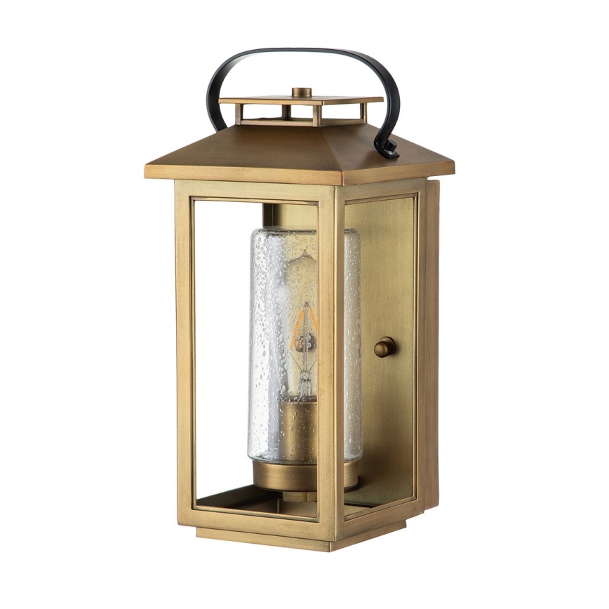 Quintiesse - Candeeiro de parede para exterior ATWATER S 1xE27/60W/230V IP44 dourado