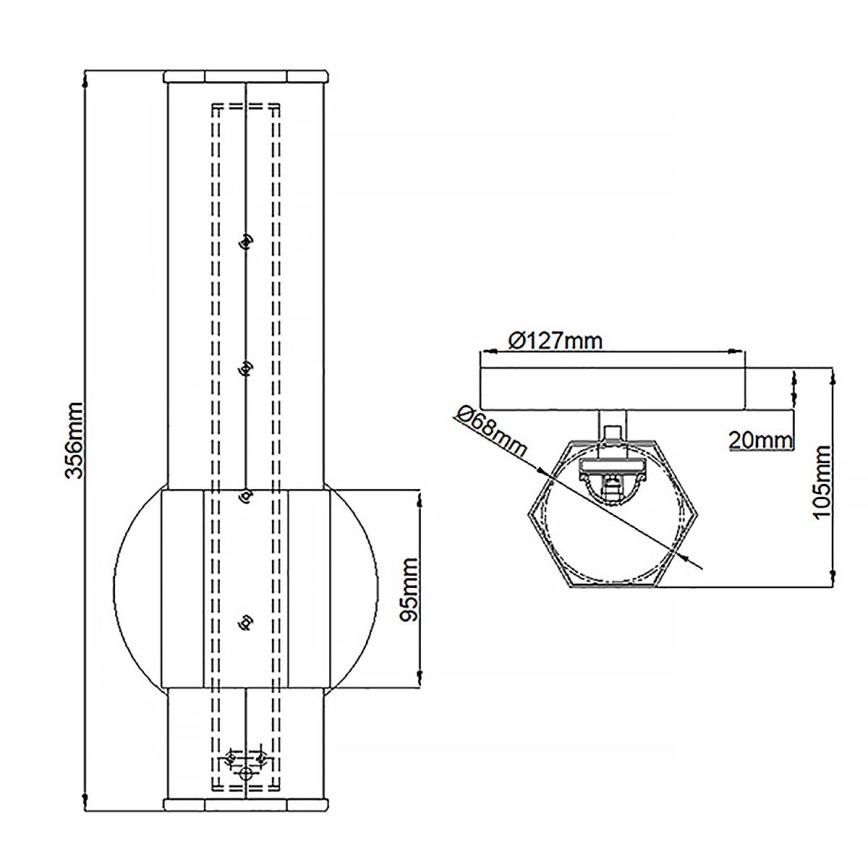 Quintiesse - Aplique de parede LED para casa de banho FACET LED/12W/230V IP44 dourado