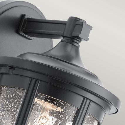 Quintiesse - Arandela exterior FAIRFIELD M 1xE27/60W/230V IP44 preta