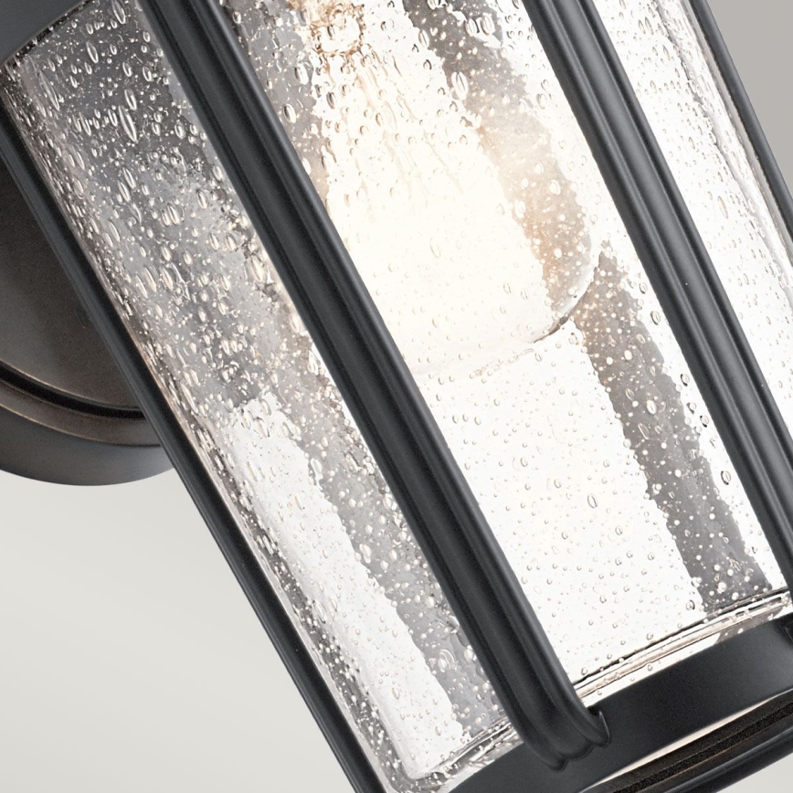 Quintiesse - Arandela exterior FAIRFIELD M 1xE27/60W/230V IP44 preta