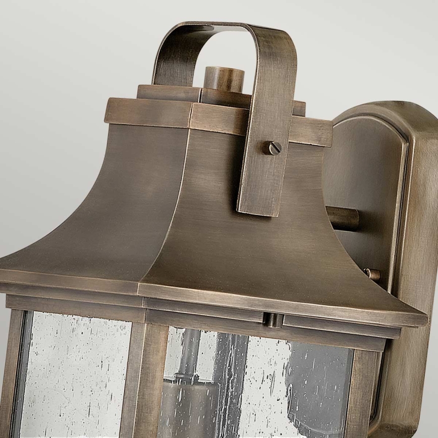 Quintiesse - Aplique de Parede para Exterior GRANT M 1xE27/60W/230V IP44 bronze