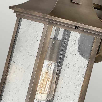 Quintiesse - Aplique de Parede para Exterior GRANT M 1xE27/60W/230V IP44 bronze
