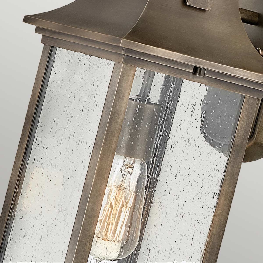 Quintiesse - Aplique de Parede para Exterior GRANT M 1xE27/60W/230V IP44 bronze