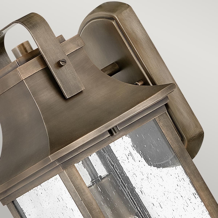 Quintiesse - Aplique de Parede para Exterior GRANT M 1xE27/60W/230V IP44 bronze