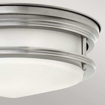 Quintiesse - Candeeiro de tecto exterior HADRIAN 2xE27/40W/230V Ø 30,5 cm IP44 cromo fosco