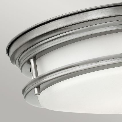 Quintiesse - Candeeiro de tecto exterior HADRIAN 2xE27/40W/230V Ø 30,5 cm IP44 cromo fosco