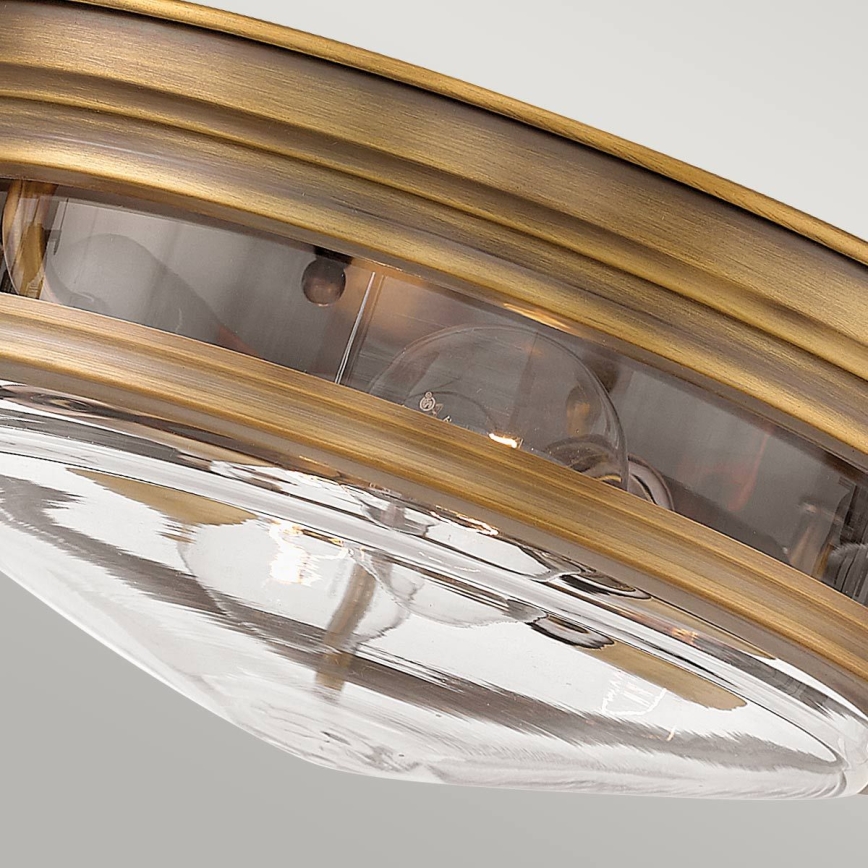 Quintiesse - Candeeiro de teto para exterior HADRIAN 2xE27/40W/230V, diâmetro 30,5 cm, IP44, bronze