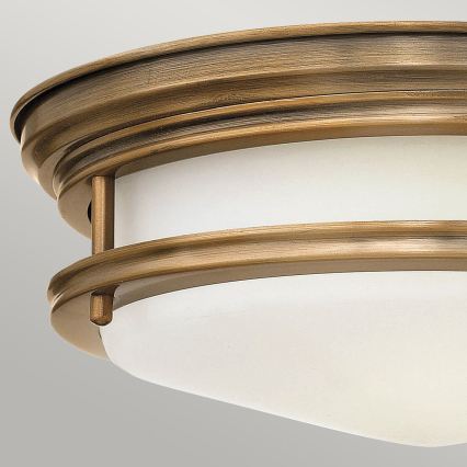 Quintiesse - Luminária de tecto para exterior HADRIAN 2xE27/40W/230V Ø 30,5 cm IP44 acabamento em bronze