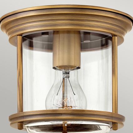 Quintiesse - Candeeiro de teto para exterior HADRIAN 1xE27/60W/230V Ø 19,6 cm IP44 bronze