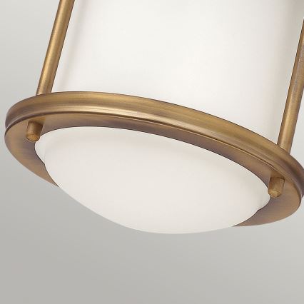 Quintiesse - Candeeiro de tecto para exterior HADRIAN 1xE27/60W/230V diâmetro 16,8 cm IP44 dourado