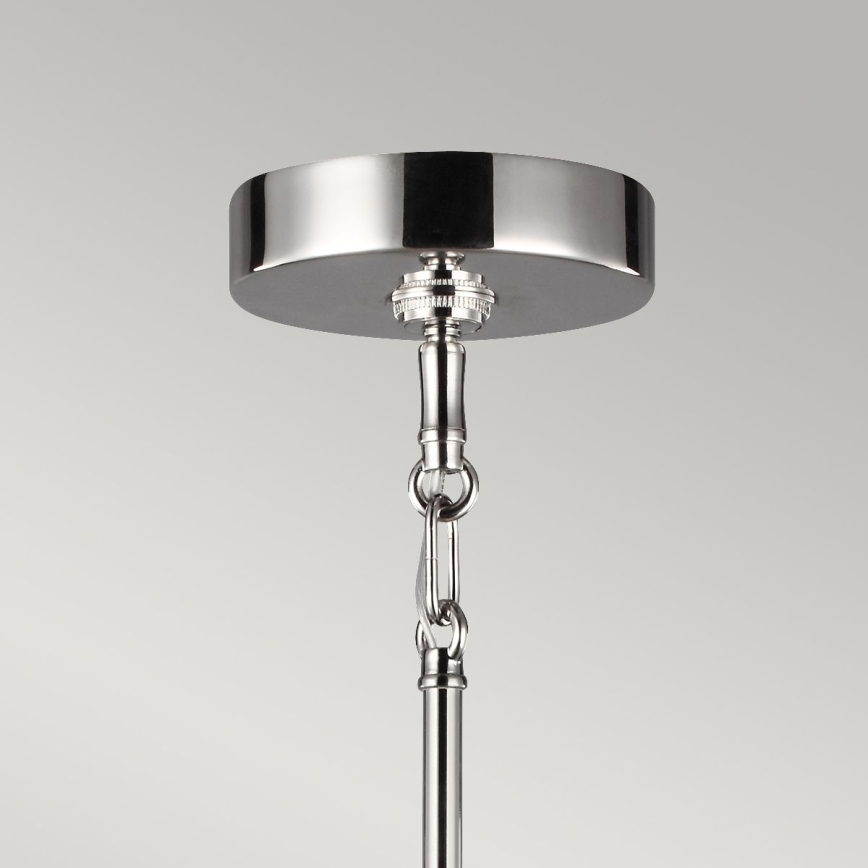 Quintiesse - Lustre em haste HARPER 7xE14/60W/230V Ø 81,3 cm cromado brilhante/fumê