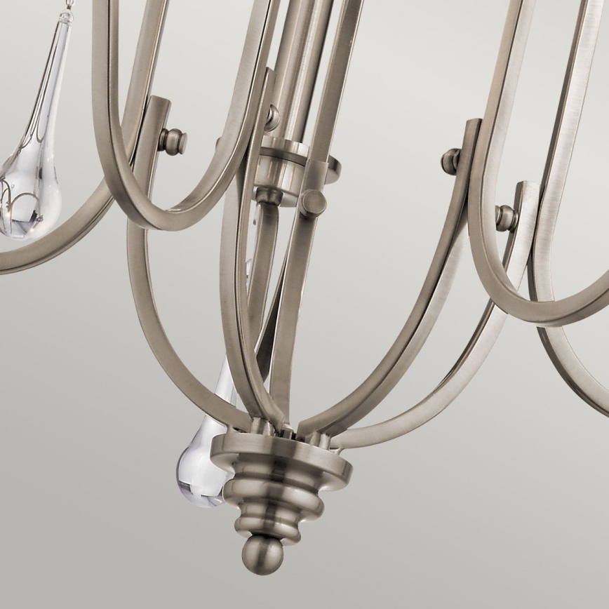 Quintiesse - Lustre de haste KARLEE 5xE14/60W/230V, Ø 61 cm, acabamento cromado fosco