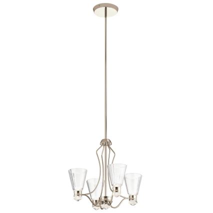 Quintiesse - Lustre LED suspenso em haste para casa de banho KAYVA LED/24W/230V IP44 cromado brilhante