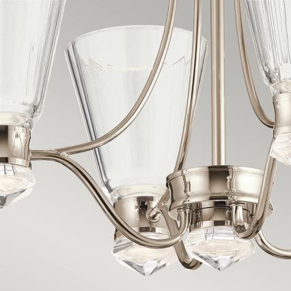 Quintiesse - Lustre LED suspenso em haste para casa de banho KAYVA LED/24W/230V IP44 cromado brilhante