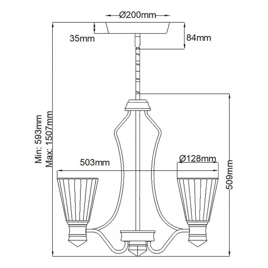 Quintiesse - Lustre LED suspenso em haste para casa de banho KAYVA LED/24W/230V IP44 cromado brilhante